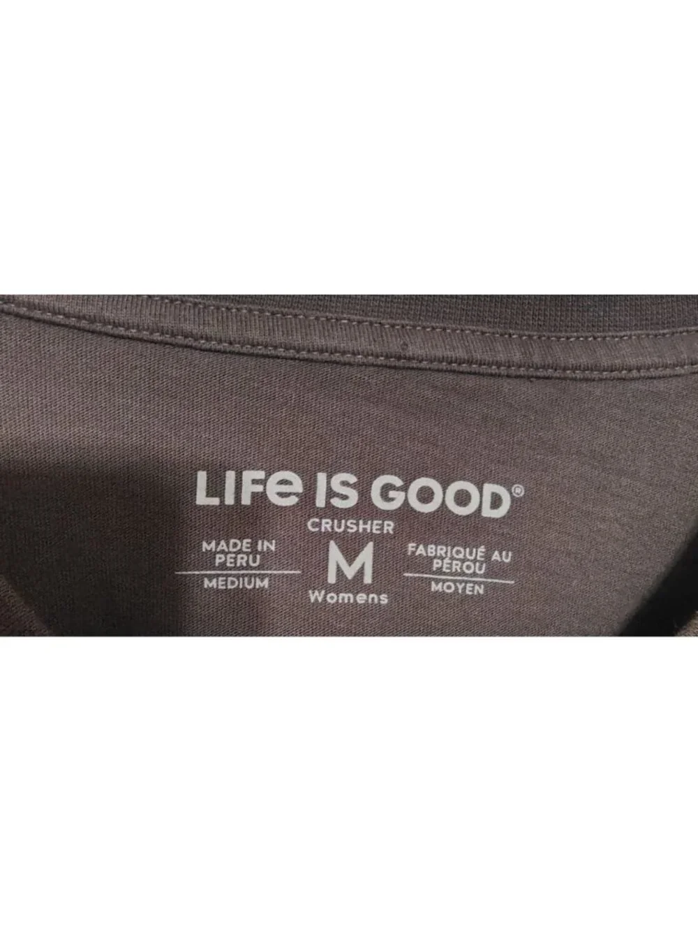 Life is Good Medium Breathe Black Long Sleeve T-Shirt, Night Time Snow Universe - Picture 3 of 4